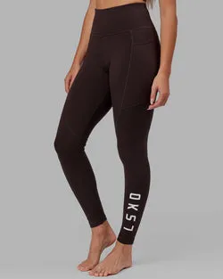 Rep Ultra High-Rise Full Length Legging Pockets - Dark Walnut