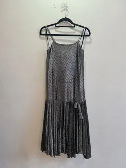 Vintage Stitches silver shimmer dress - size 12