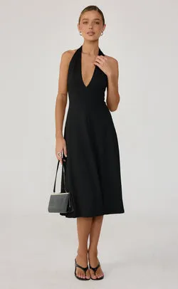 Sable Midi Dress (Black)