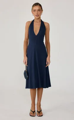 Sable Midi Dress (Navy)