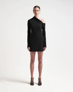 BONDED DRESS - BLACK
