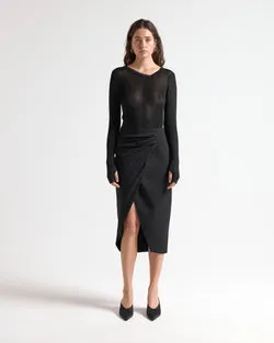 INSERT SKIRT - BLACK