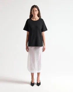 Knitted Oversize Tee - Black