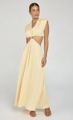 After Dark Maxi Dress (Lemon Whip)