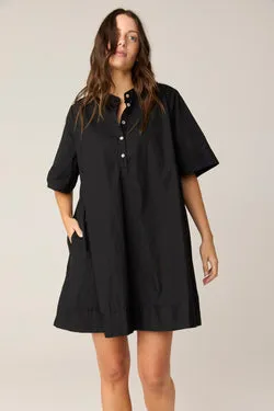 SHORE SHIRT DRESS - NOIR