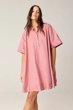 SHORE SHIRT DRESS - SALMON