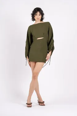 SKY MINI IN OLIVE LINE