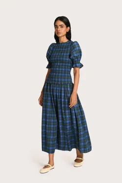 Elka Dress - Forest Plaid