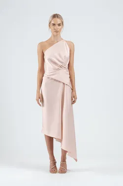 TEMPTATION DRESS IN SLEEK BLUSH