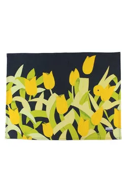 Tulips Linen Tea Towel x Alex Katz