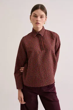 Heather Shirt - Firebird Crinkle Check