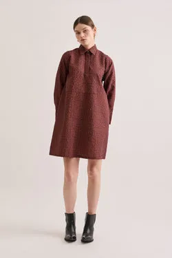 Mini Heather Dress - Firebird Crinkle Check