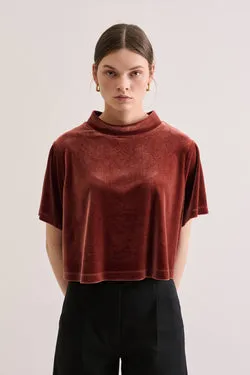 Heidi Tee - Rust Velvet