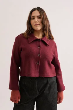 Kuwaii Pattie Cardigan - Sangria Boucle
