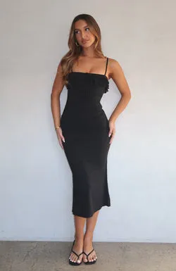 I'm Your Favourite Midi Dress Black