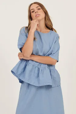 ZAZI TOP - CHALK